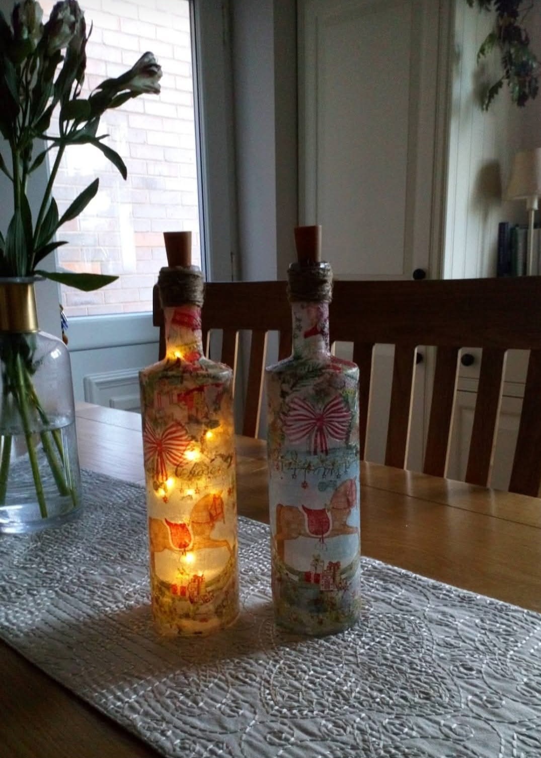 bespoke handmade light bottles lamps